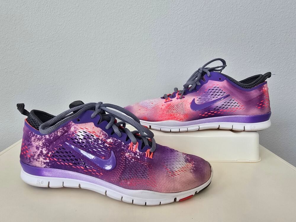Nike Free 5.0 TR Fit 4 Print Womens 8 Training Running Shoes 629832 101 HIIT
